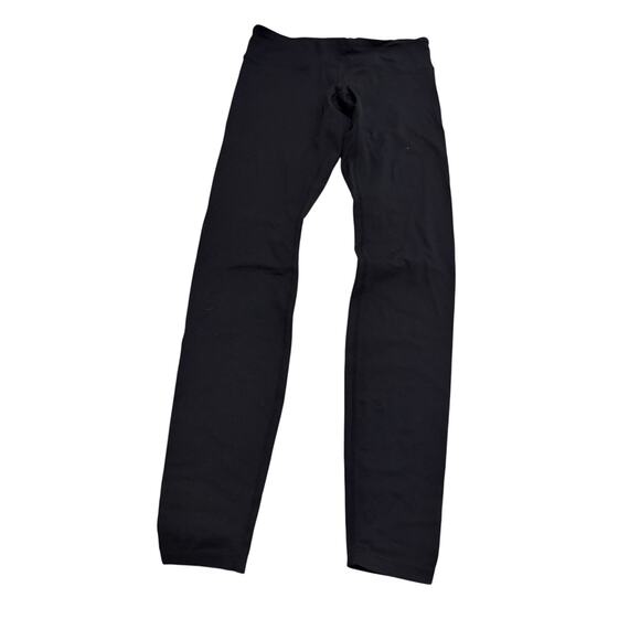 EUC Spiritual Gangster Namaste leggings black w white print on rear yoga sz M - Picture 1 of 7